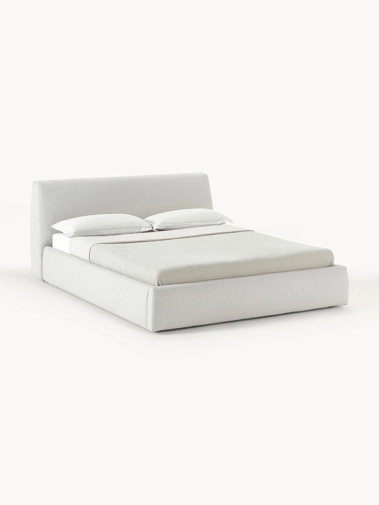 Cama estofada com arrumação Cloud