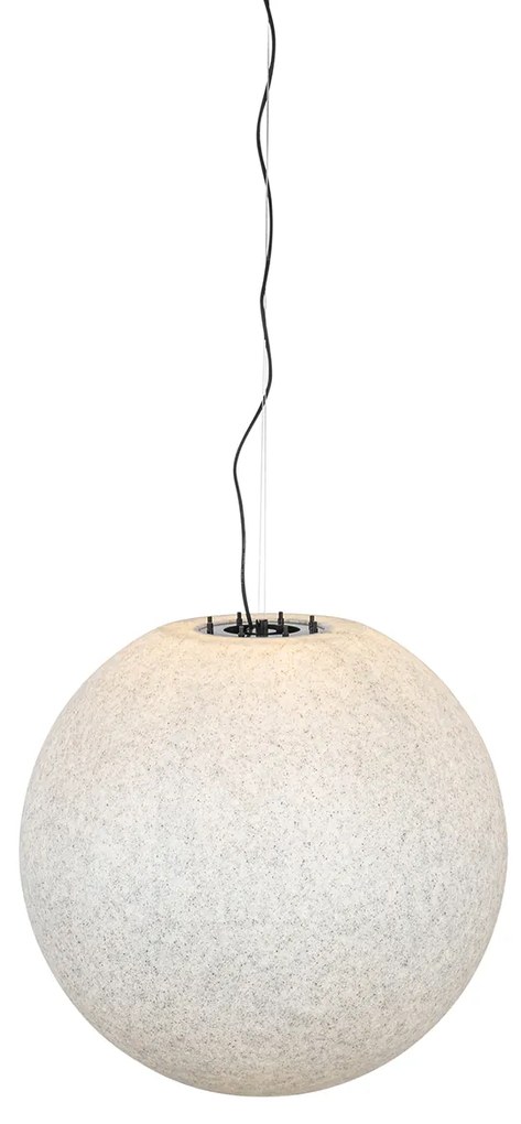 Candeeiro de suspensão exterior moderno cinzento 77 cm IP65 - Nura Moderno