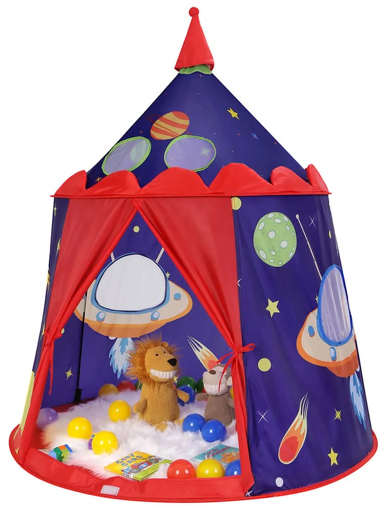 Tenda de brincar para crianças “Space" 101 x 135 cm Azul