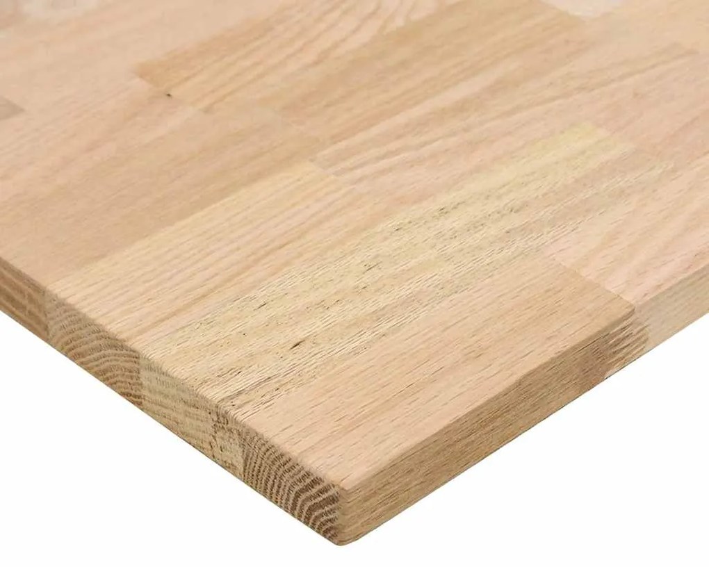 Bancada de cozinha retangular 40x63,5x2,7 cm carvalho maciça