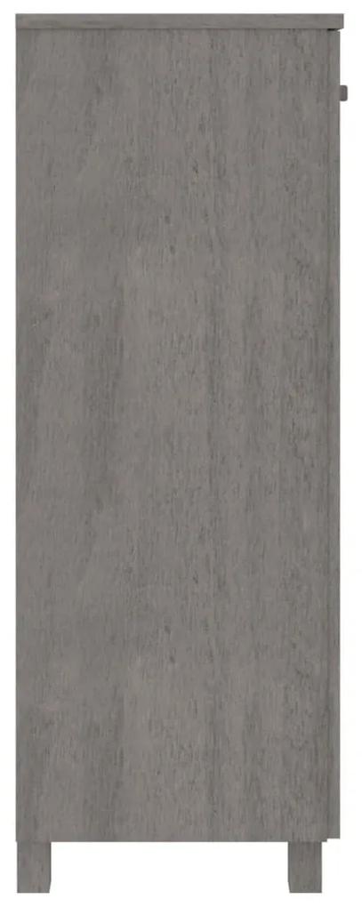 Sapateira HAMAR 85x40x108 cm pinho maciço cinza-claro