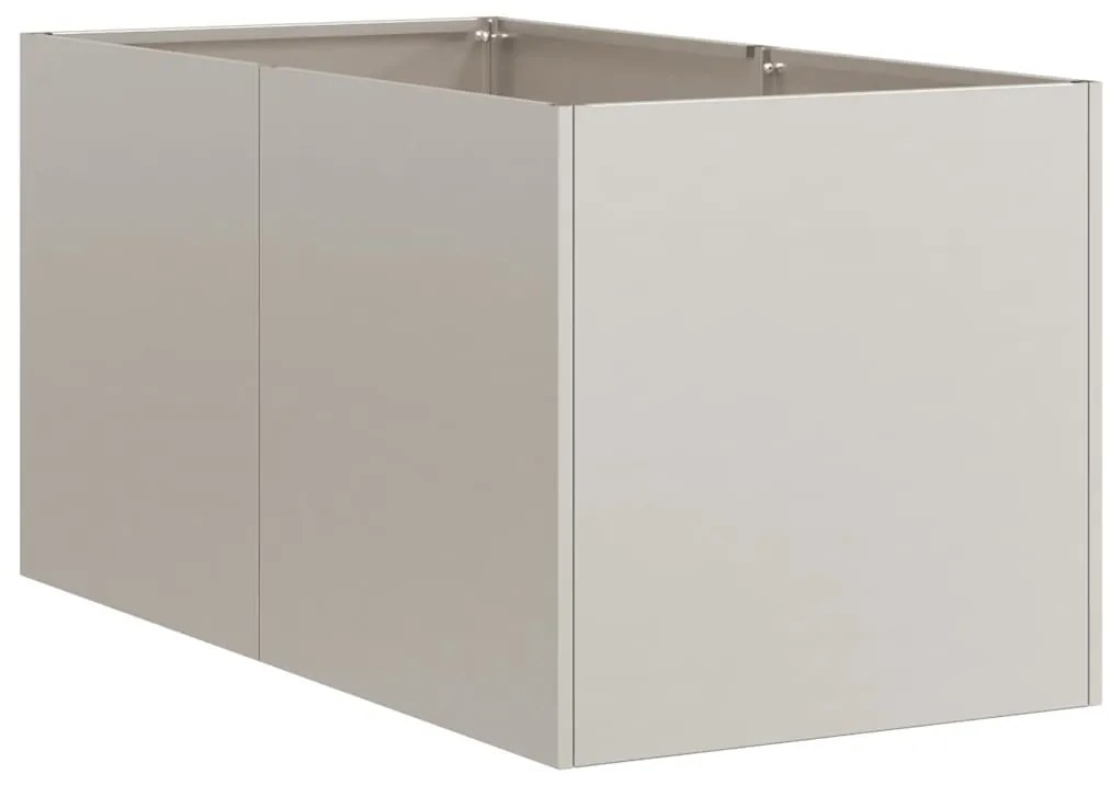 Floreira enferrujada 40x80x40 cm aço resistente