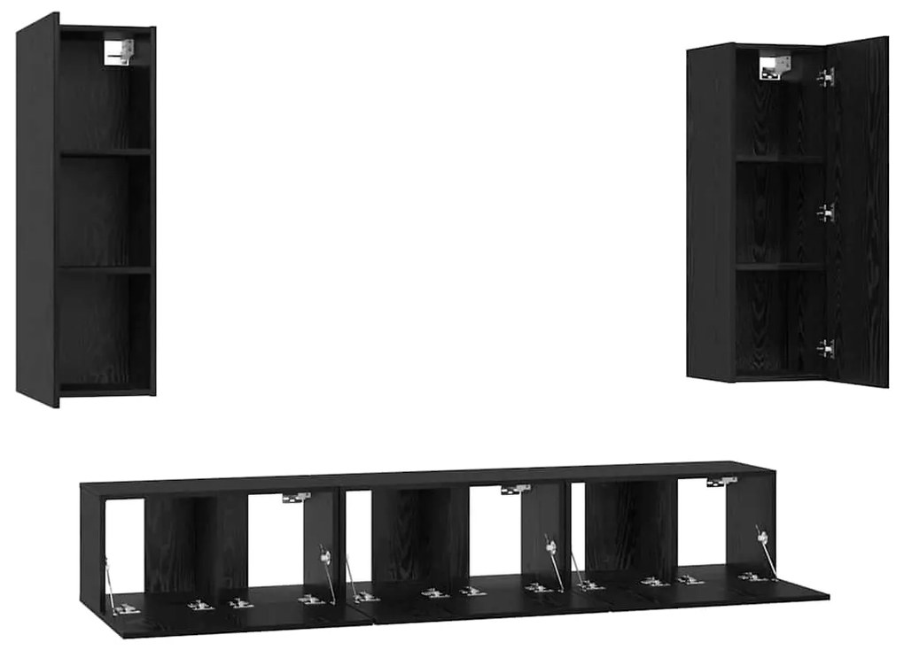 Conjunto de móvel de TV com prateleira Outros com armazenamento com po