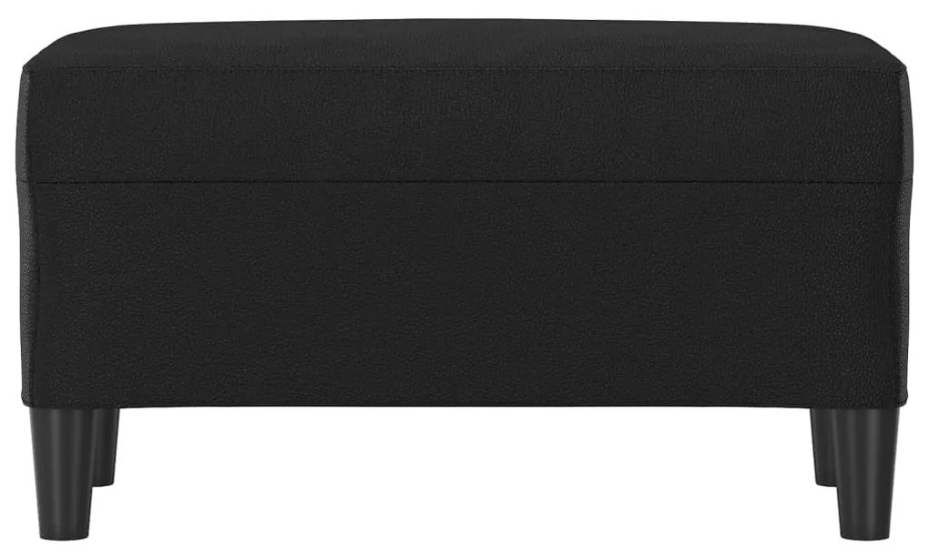 Banco 70x35x41 cm couro artificial preto