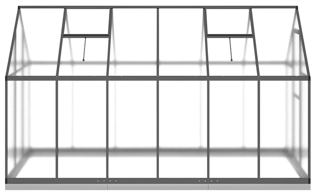 Estufa com estrutura base 334x169x202 cm alumínio antracite