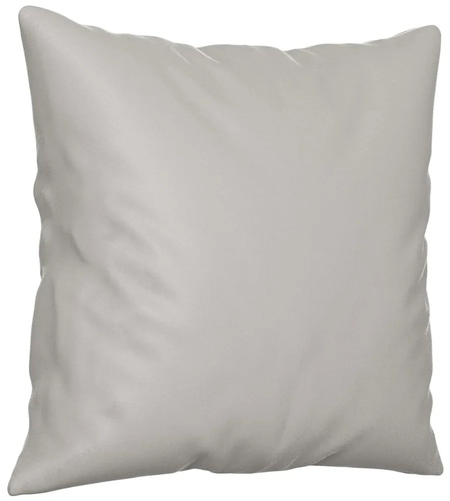 Almofadas decorativas 2 pcs 40x40 cm microfibra cinzento-claro