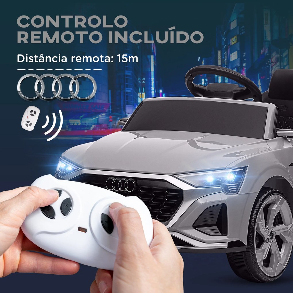 AIYAPLAY Carro Elétrico para Crianças acima de 3 Anos Carro Audi Q8 Et