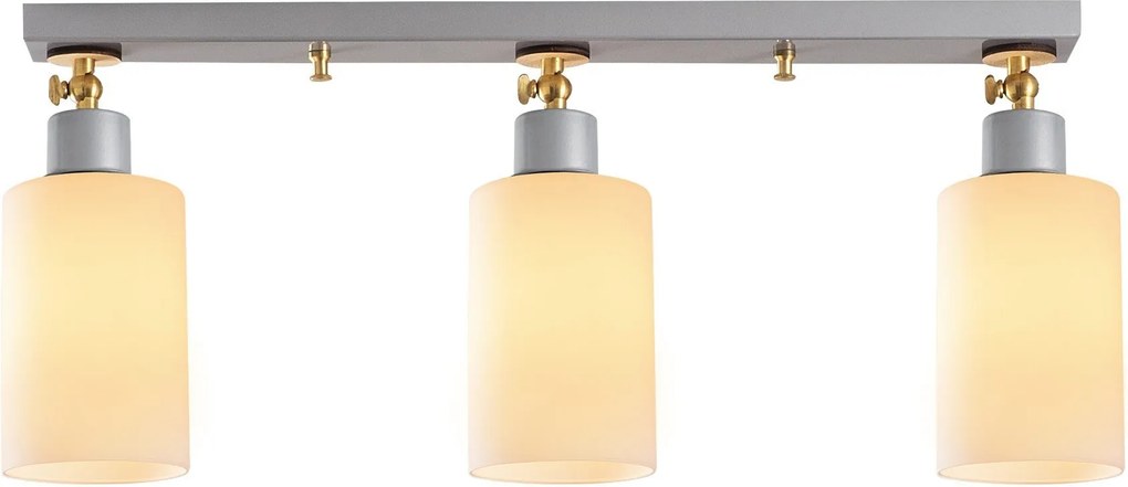 Candeeiro de Teto Balcova – Prateado – Diâmetro 64 cm x Altura 25 cm