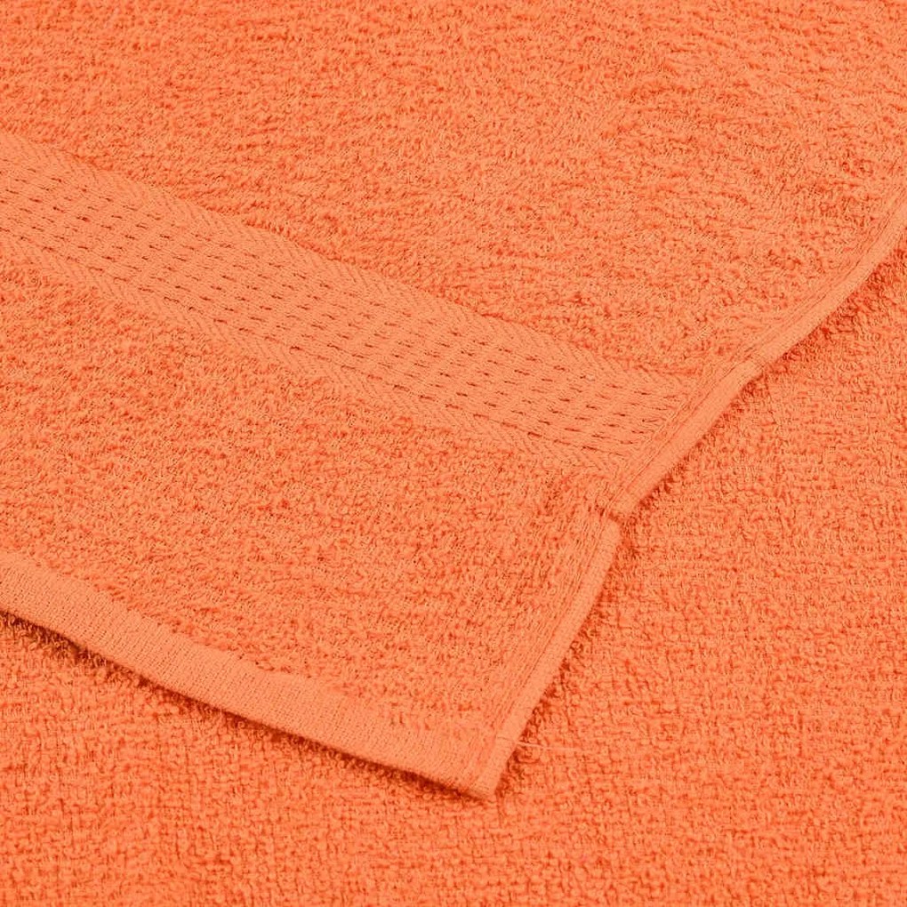 Toalhas de banho 2 pcs 100x150 cm 360 gsm 100% algodão laranja