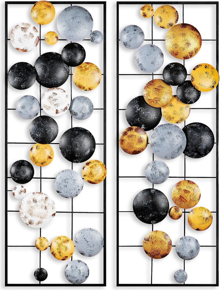 Acessório Decorativo de Parede Camber – Multicolor – 32x92x4 cm (2 Peç