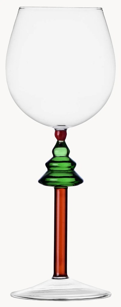 Copo de vinho artesanal com pé em forma de árvore Woodland Tales