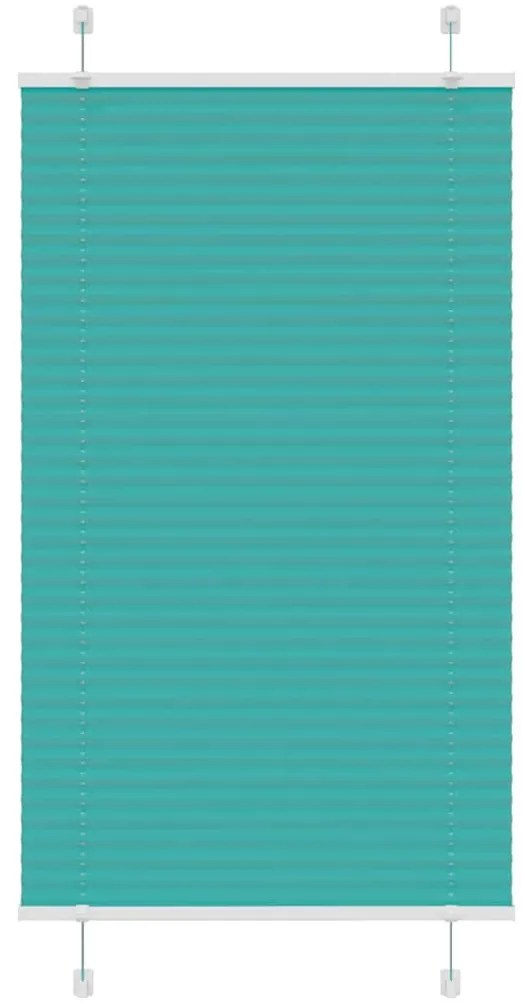 Gasolina verde Plissada Cega 70x100 cm Largura Tecido 69,4 cm