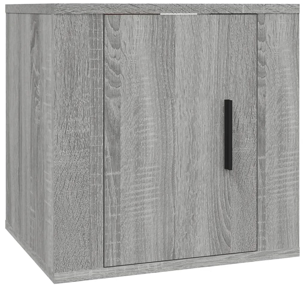 Móveis de TV de parede 2 pcs 40x34,5x40 cm cinzento sonoma