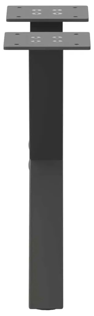 Pés para mesa de centro em formato de X, 2 peças, antracite, 30x(30-31