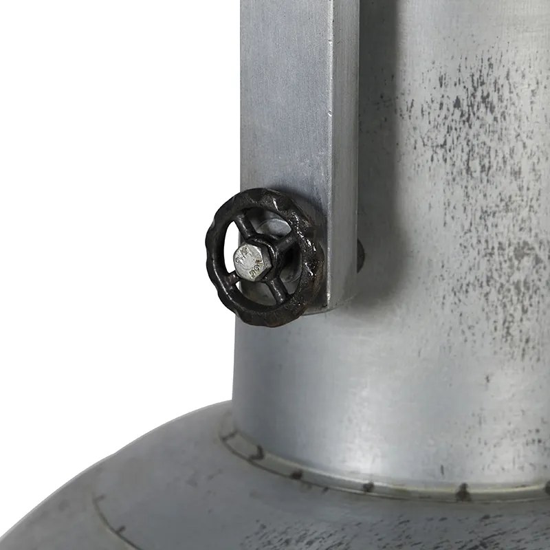 Candeeiro de suspensão industrial cinzento 40 cm - Samia Sabo Industrial