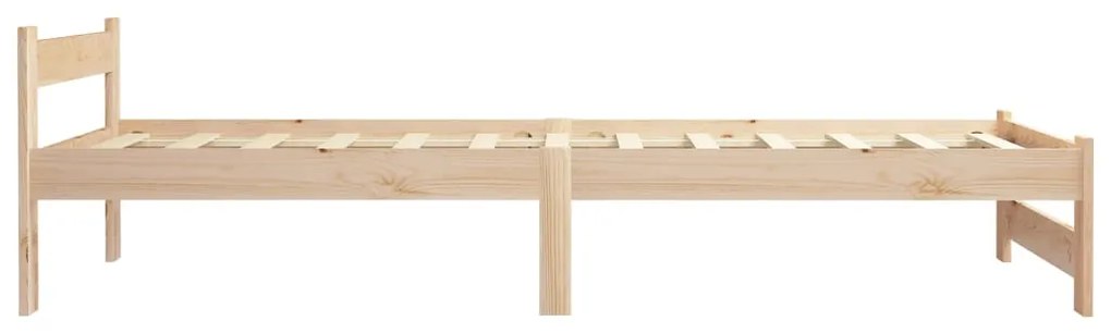 Estrutura de cama 100x200 cm pinho maciço