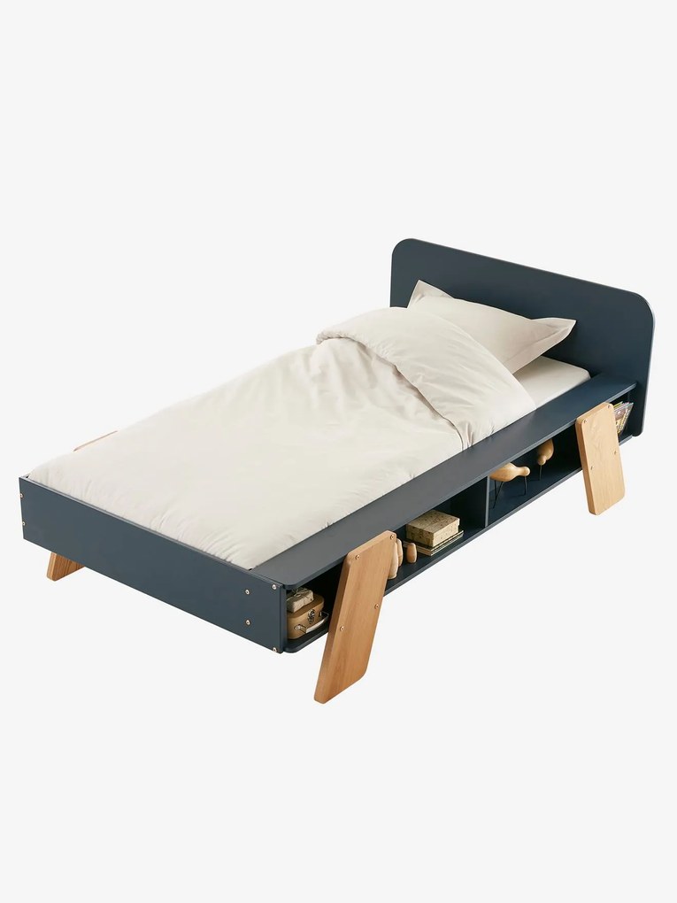 Cama de criança, TEMA ARCHITEKT azul escuro liso