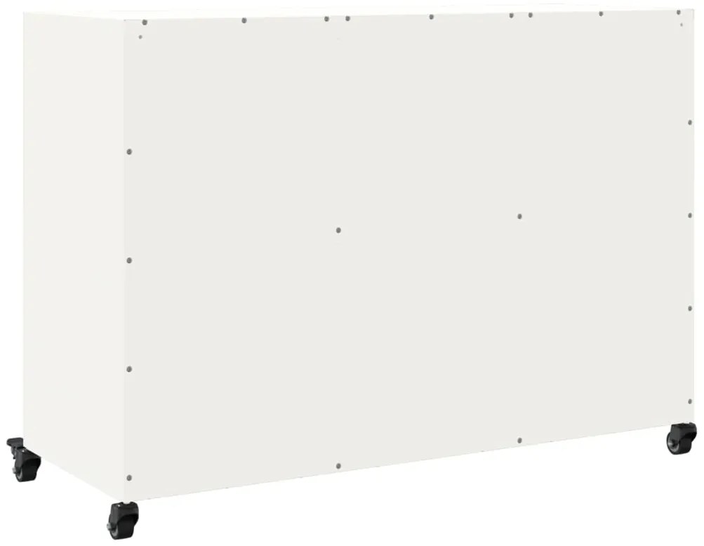 Aparador 100,5x39x72 cm aço branco