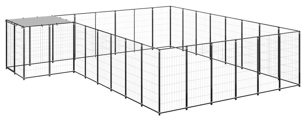 Canil 15,73 m² aço preto