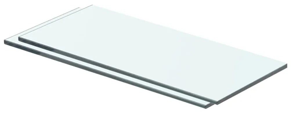 vidaXL Prateleiras 2 pcs 40x12 cm vidro transparente