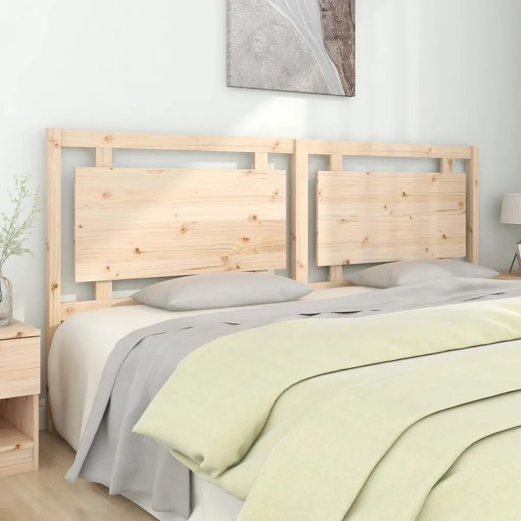 Cabeceira de cama 205,5x4x100 cm madeira de pinho maciça