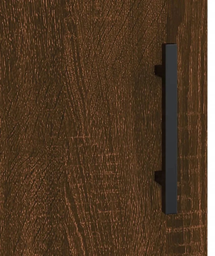 Mesa cabeceira 2pcs 40x40x50cm deriv. madeira carvalho castanho
