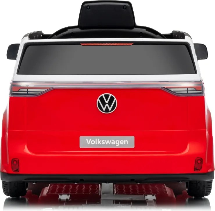 Carro elétrico para Crianças 12V Volkswagen ID BUZZ, Rodas Espuma EVA, assento couro ecológico Vermelha