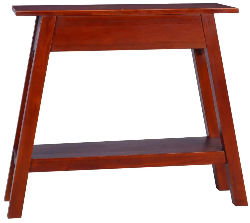 Mesa consola 90x30x75 cm mogno maciço castanho clássico