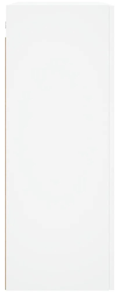 Armário de parede 69,5x34x90 cm derivados de madeira branco