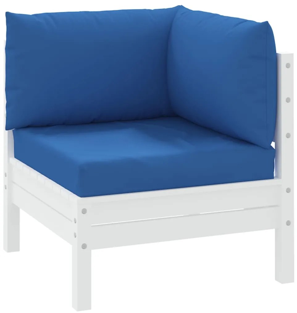Almofadões para paletes 3 pcs tecido oxford azul