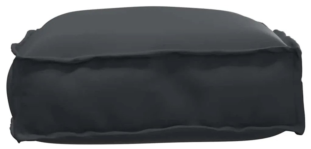Almofada de Palete para Assento Preta 60x40x8 cm Tecido Oxford