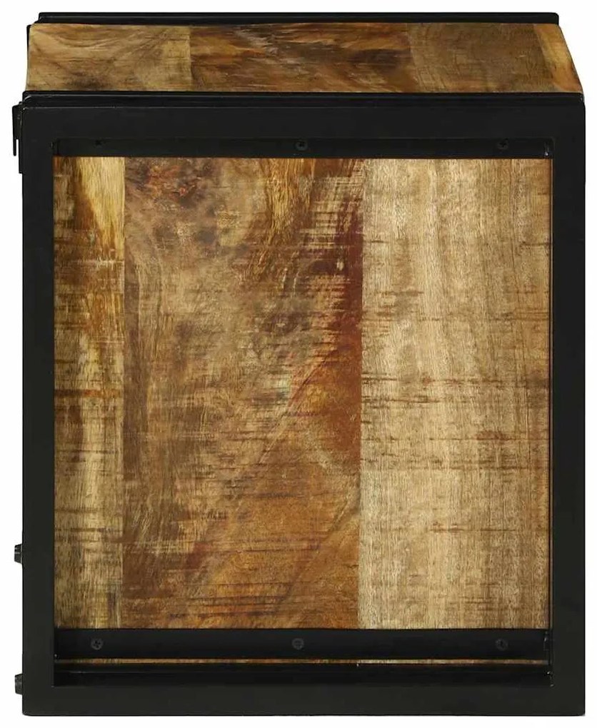 Rack de Vinho 34,5 x 35 x 39 cm Madeira Sólida de Mangueira Rústica