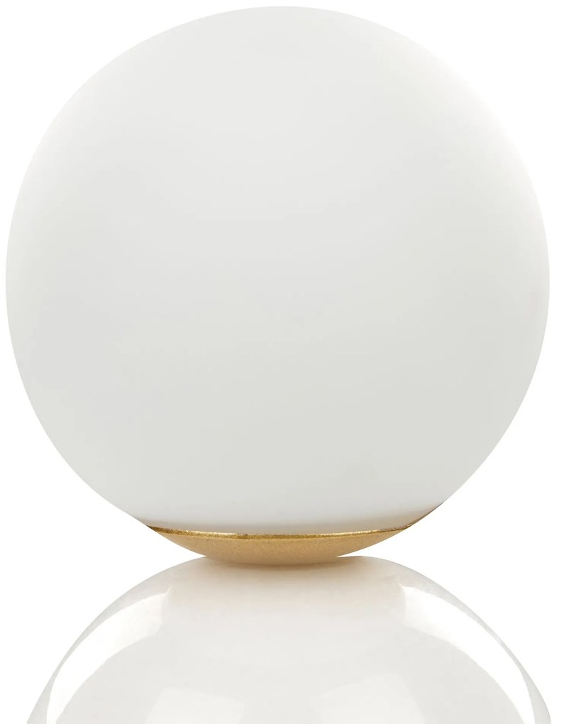 Candeeiro de mesa com efeito de mármore branco 21 cm KIWI Beliani