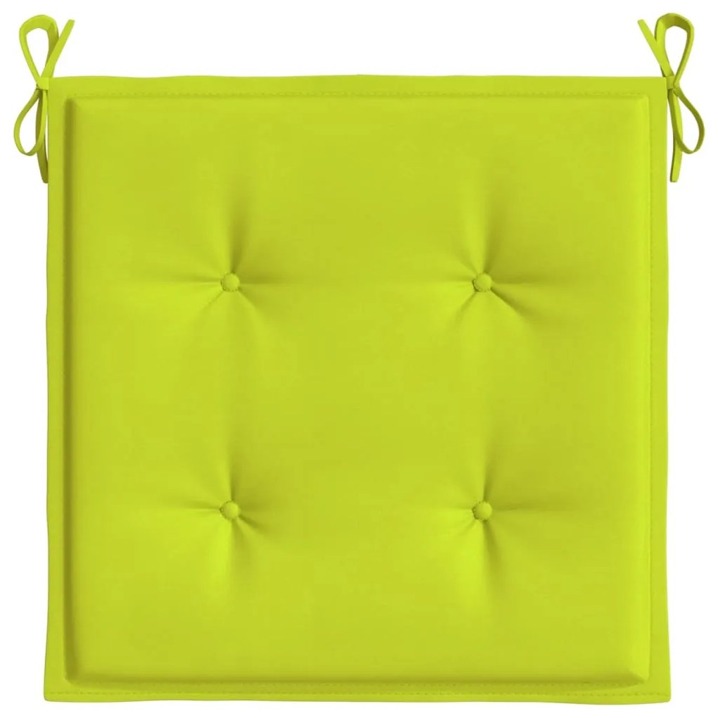 Almofadões cadeiras jardim 6pcs tecido oxford verde brilhante