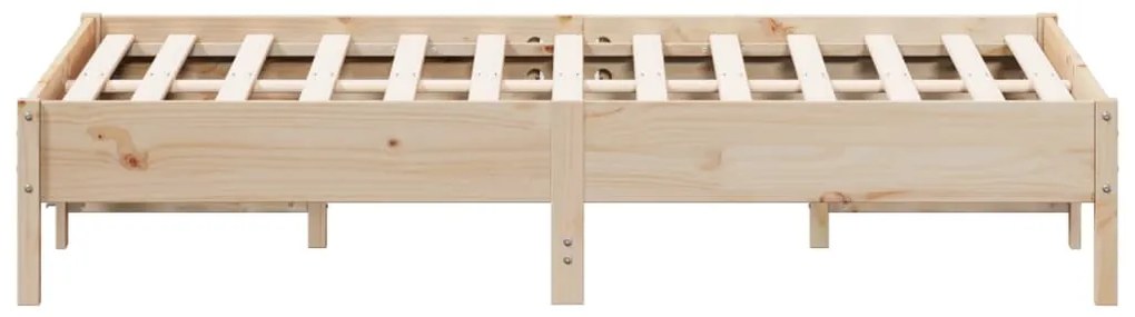 Cama sem colchão 140x190 cm madeira de pinho maciça