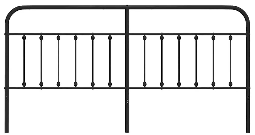 Cabeceira de cama 193 cm metal preto
