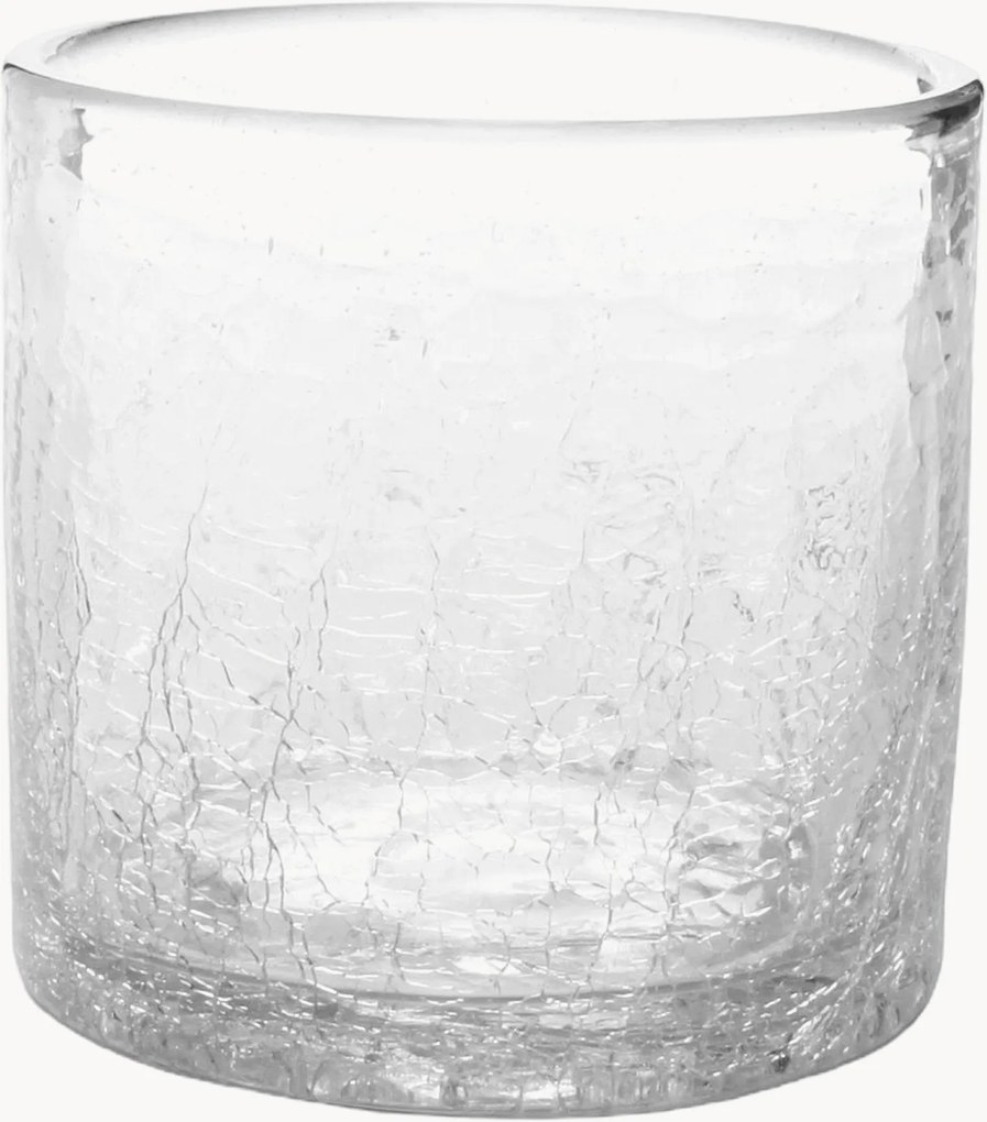 Copos artesanais Crackle, conjunto de 4