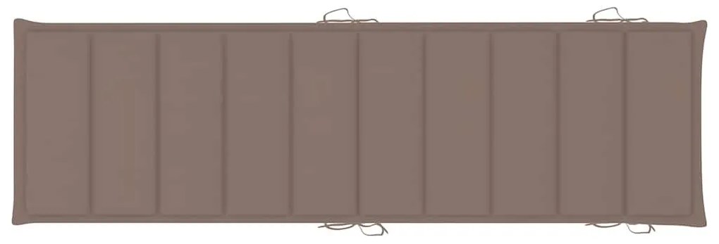 Espreguiçadeiras com mesa e almofadões 2 pcs acácia maciça