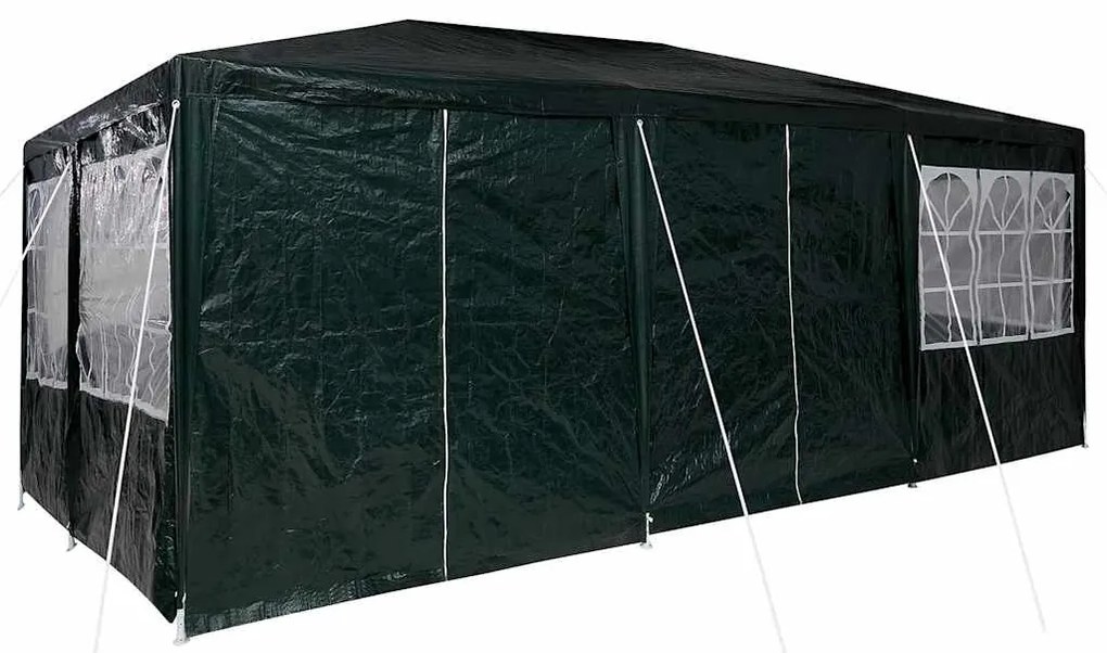 Tenda de Festa com 10 Lados Verdes 6x4 m PE