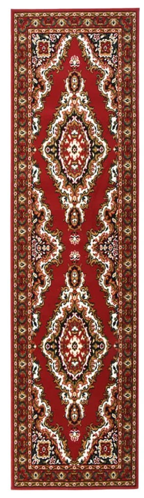 vidaXL Passadeira 60x300 cm polipropileno vermelho oriental