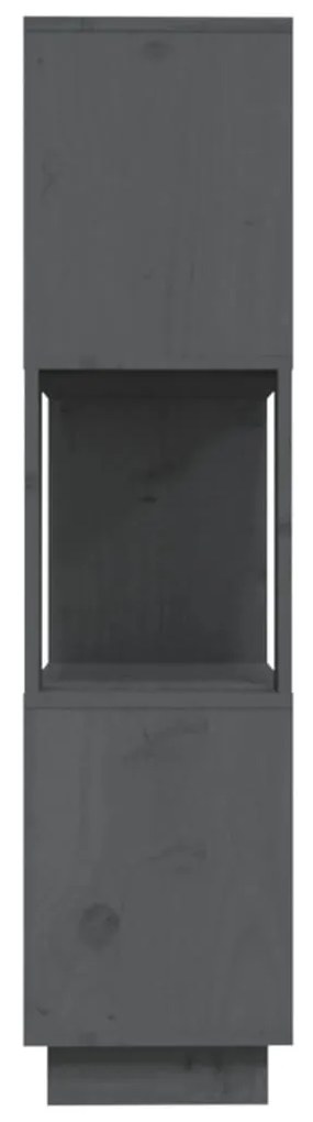 Estante/divisória 80x25x101 cm pinho maciço cinza