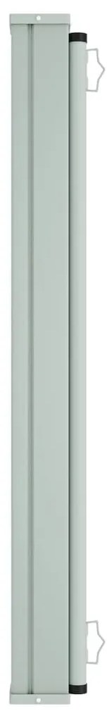 Toldo lateral retrátil para pátio 140x600 cm cor creme