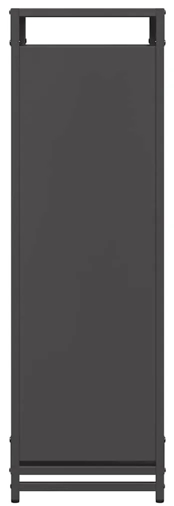 Suporte para lenha 60x28x90 cm aço laminado a frio preto