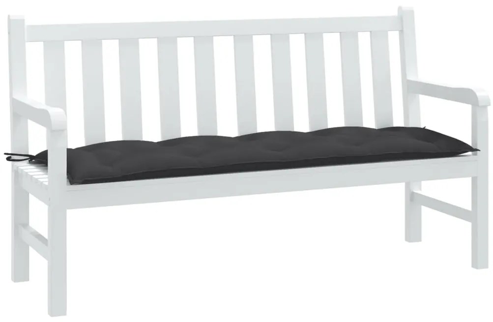 Almofadão banco de jardim 150x50x7cm mesclado tecido antracite