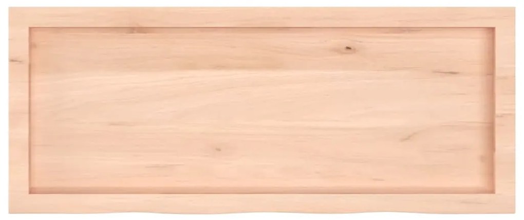 Prateleira de parede 100x40x(2-6)cm carvalho maciço não tratado