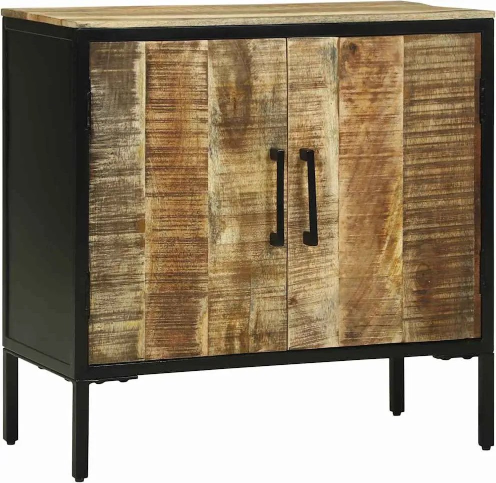 vidaXL Buffet com gaveta 70 x 35 x 70 cm Madeira de mangueira maciça