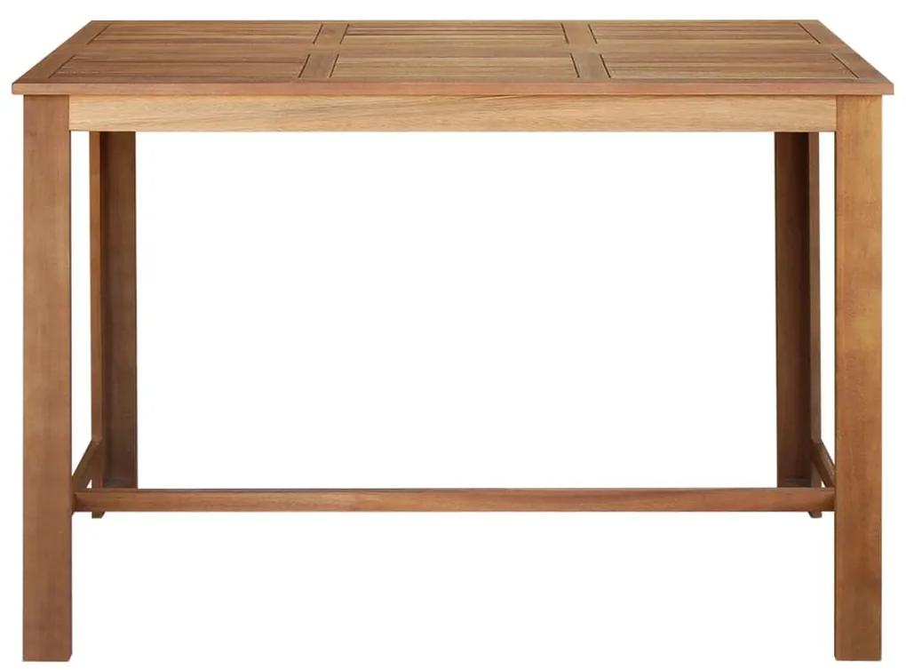 Mesa de bar em madeira de acácia maciça 150x70x105 cm