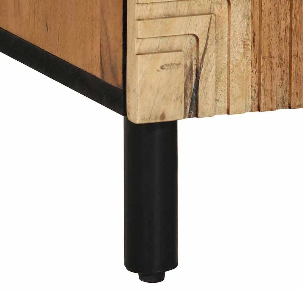 Sideboard vidaXL 90x33x75 cm Madeira Sólida de Acácia