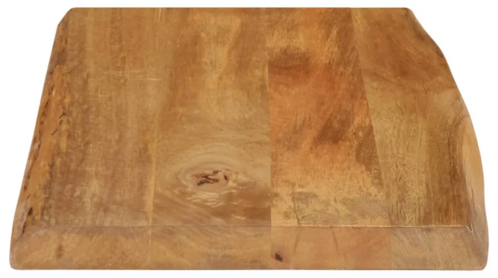 Tampo de mesa c/ borda viva 70x40x2,5 cm mangueira maciça
