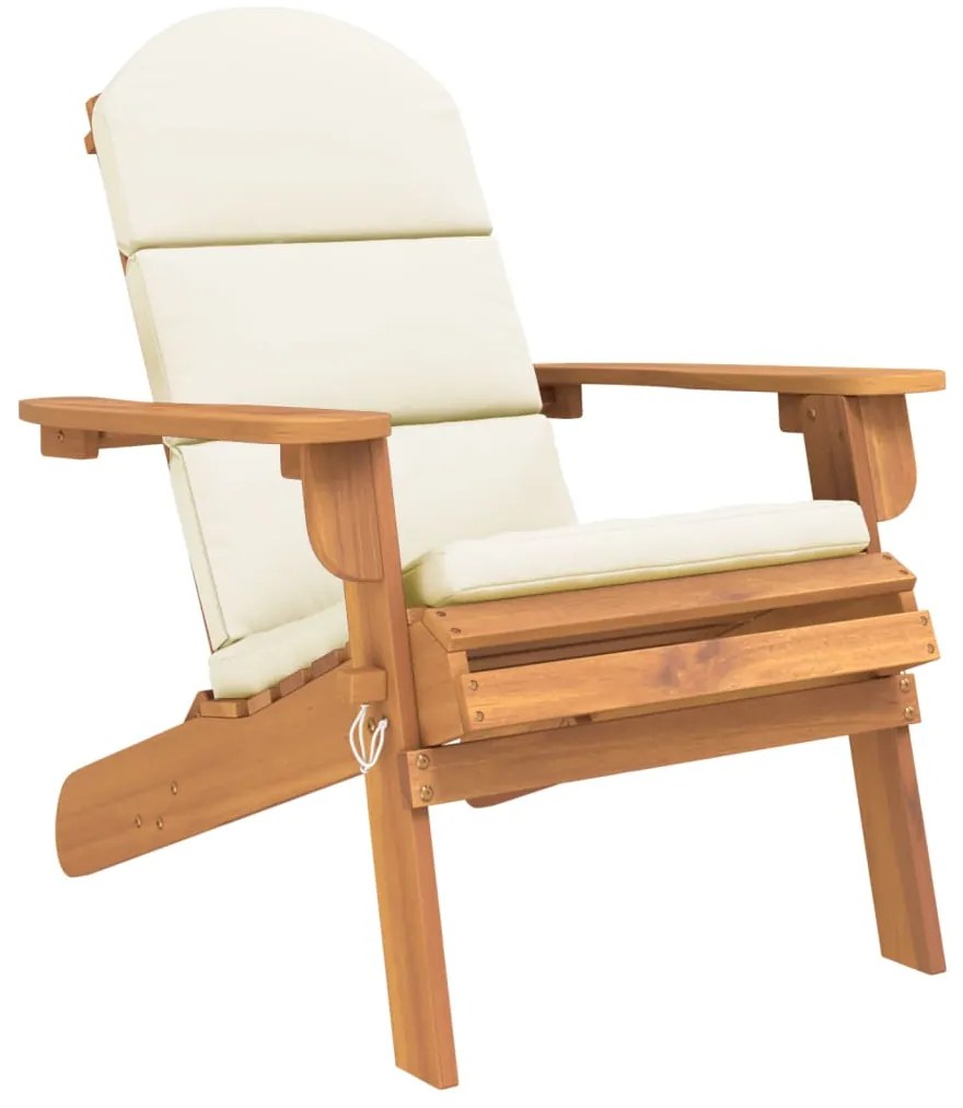 3 pcs conjunto lounge de jardim Adirondack acácia maciça